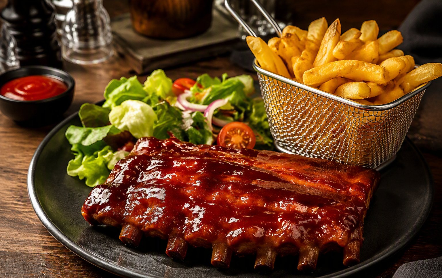 Costillas BBQ melosas
